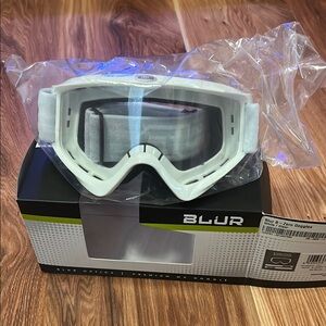 White Motocross Goggles
